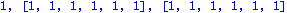 1, vector([1, 1, 1, 1, 1, 1]), vector([1, 1, 1, 1, 1, 1])
